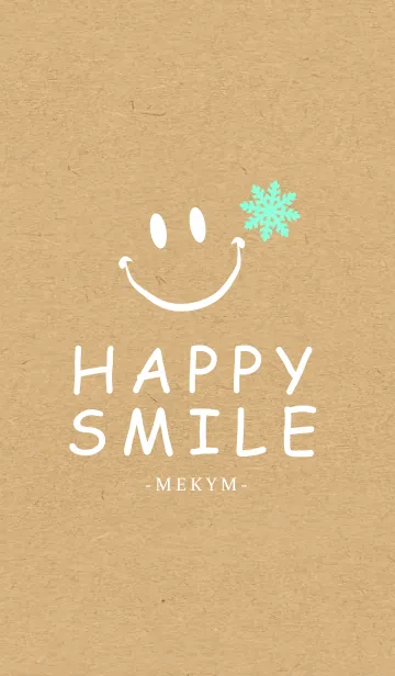 [LINE着せ替え] HAPPY SMILE SNOW KRAFT 3 -MEKYM-＠冬特集の画像1