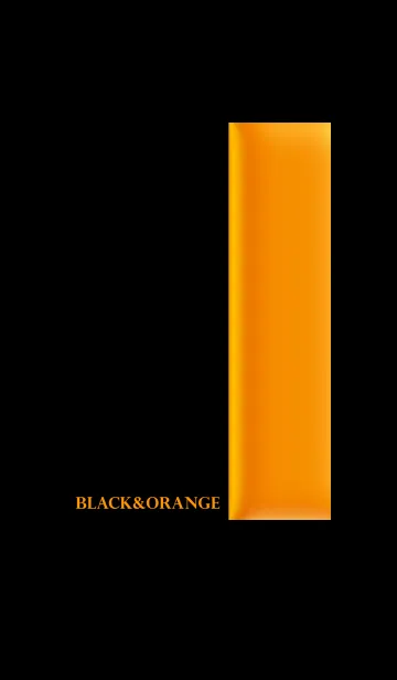 [LINE着せ替え] シンプル オレンジと黒 ロゴ無し No.4-2の画像1
