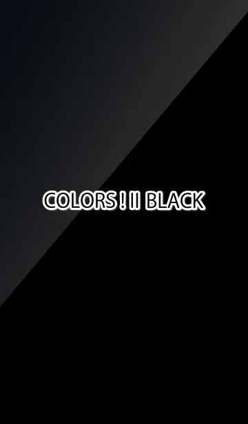 [LINE着せ替え] Colors！ II Blackの画像1