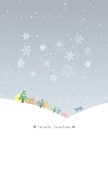 [LINE着せ替え] 雪の街★Twinkle Snowtown ＠冬特集の画像1