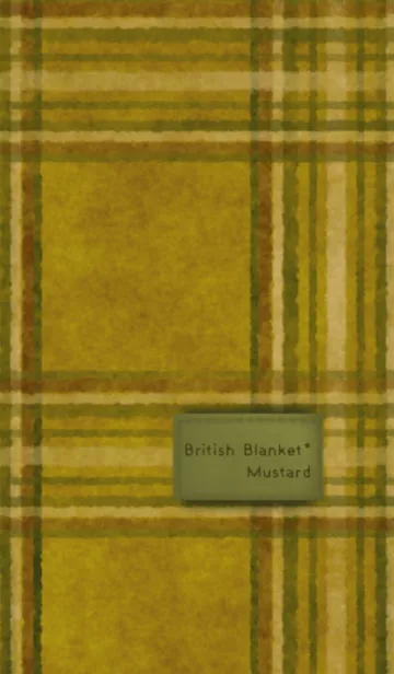 [LINE着せ替え] British Blanket*Mustard@冬特集の画像1