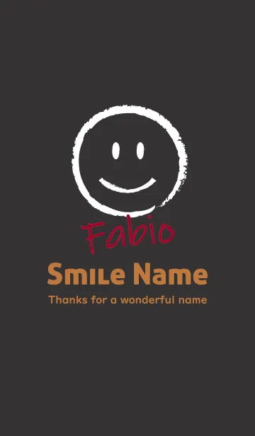 [LINE着せ替え] Smile Name Fabioの画像1