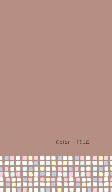 [LINE着せ替え] Color -TILE- 63＠冬特集の画像1