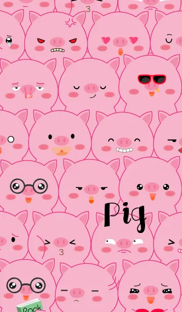 [LINE着せ替え] Emotions Fat Pig Theme (jp)の画像1