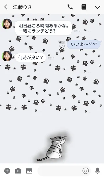 [LINE着せ替え] ケ・セラ・セラ 猫の人生の画像3