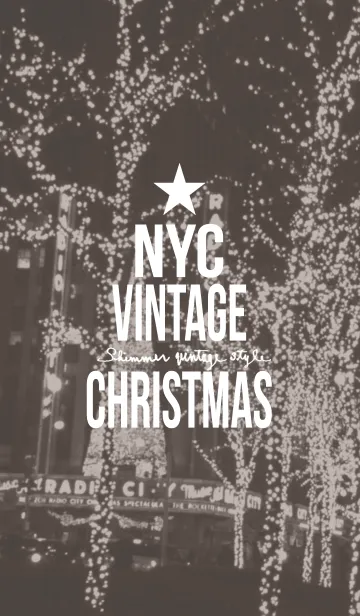 [LINE着せ替え] VINTAGE CHRISTMAS IN NYC＠冬特集の画像1