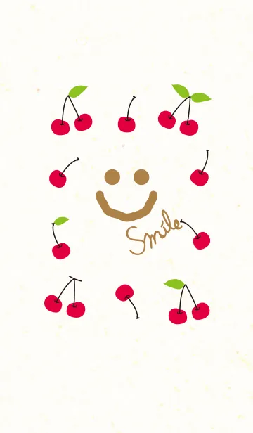 [LINE着せ替え] さくらんぼ-スマイル-の画像1