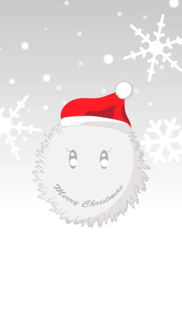 [LINE着せ替え] もふもふ毛玉（クリスマス）＠冬特集の画像1