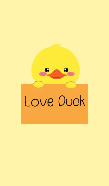 [LINE着せ替え] Simple Love Duck (jp)の画像1