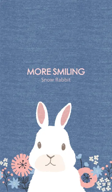 [LINE着せ替え] MORE SMILING Snow Rabbitの画像1