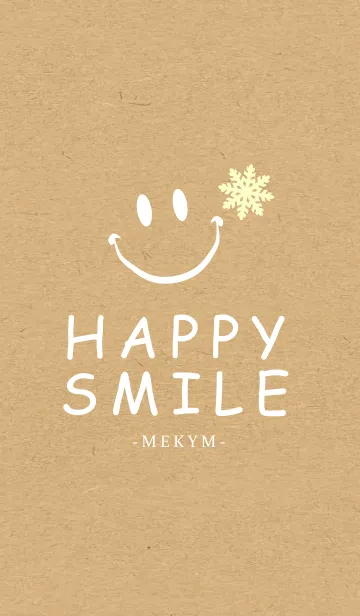 [LINE着せ替え] HAPPY SMILE SNOW KRAFT 7 -MEKYM-＠冬特集の画像1