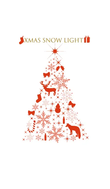 [LINE着せ替え] クリスマスの雪の光の画像1
