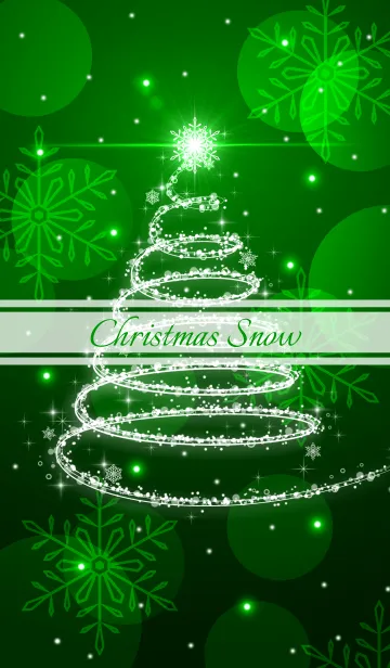 [LINE着せ替え] Christmas Snow -Green- ＠冬特集の画像1