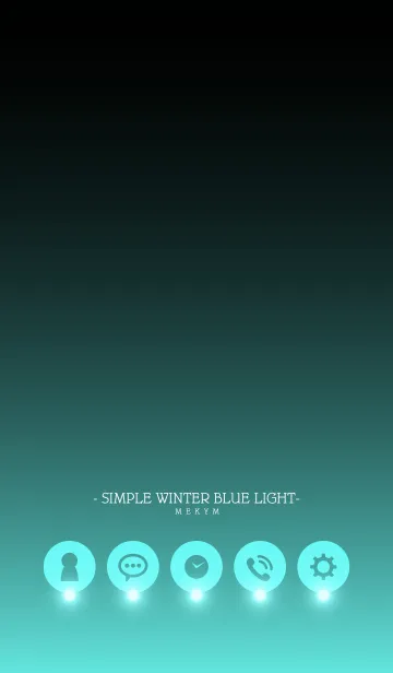 [LINE着せ替え] - SIMPLE WINTER BLUE LIGHT -＠冬特集の画像1