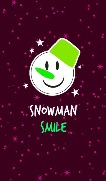[LINE着せ替え] スマイル スノーマン スタイル 6の画像1