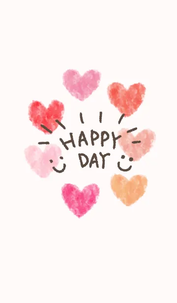 [LINE着せ替え] ハート-スマイル5-の画像1