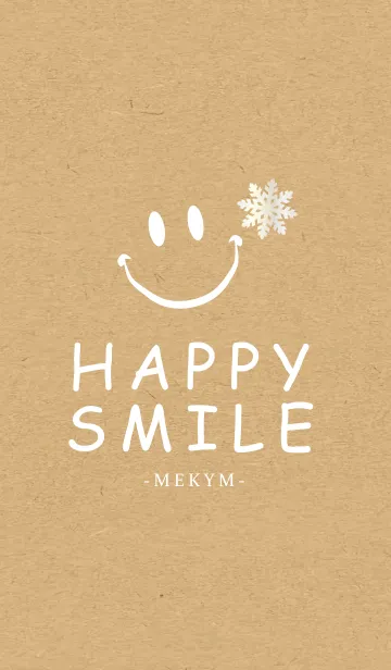 [LINE着せ替え] HAPPY SMILE SNOW KRAFT 9 -MEKYM-＠冬特集の画像1