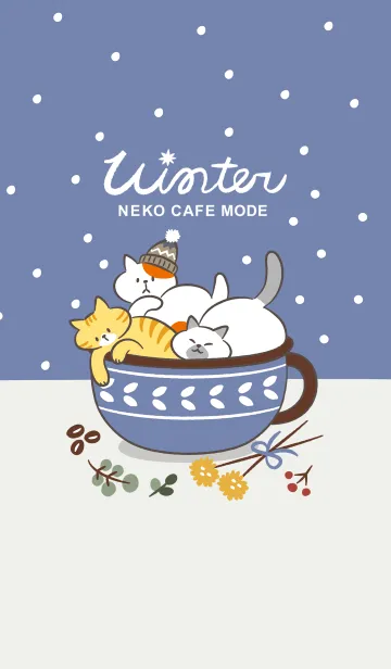 [LINE着せ替え] NEKO CAFE MODE 4[Winter]の画像1