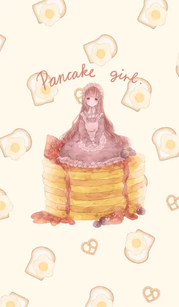 [LINE着せ替え] Pancake girl.の画像1