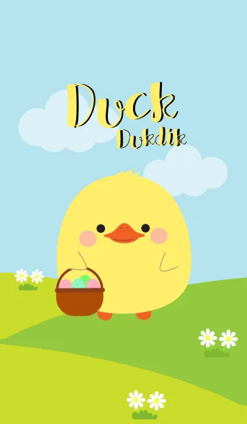[LINE着せ替え] Cute Duck Duk Dik Theme (jp)の画像1