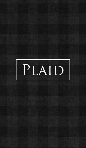 [LINE着せ替え] STYLISH PLAID 02 -Fluffy Black- ＠冬特集の画像1