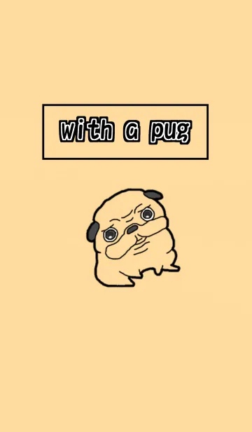 [LINE着せ替え] パグと一緒の画像1