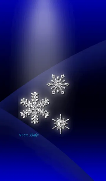 [LINE着せ替え] Snow Light 雪の結晶＠冬特集の画像1
