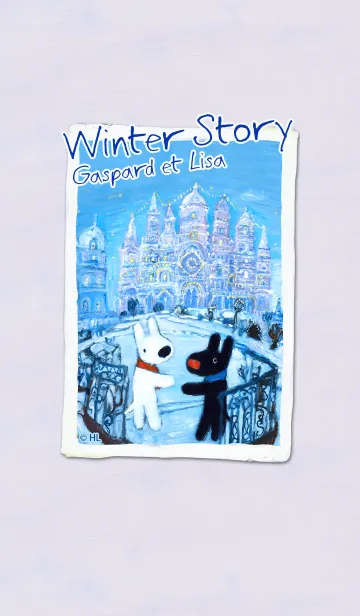 [LINE着せ替え] リサとガスパール -Winter Story- ＠冬特集の画像1