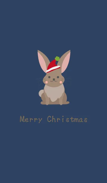 [LINE着せ替え] クリスマスキュートなウサギの画像1