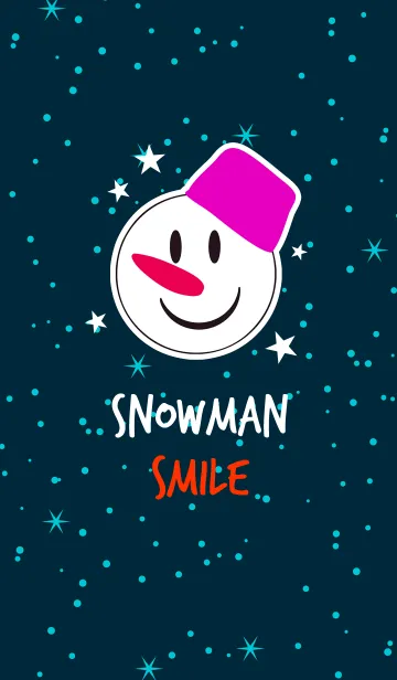 [LINE着せ替え] スマイル スノーマン スタイル 11の画像1