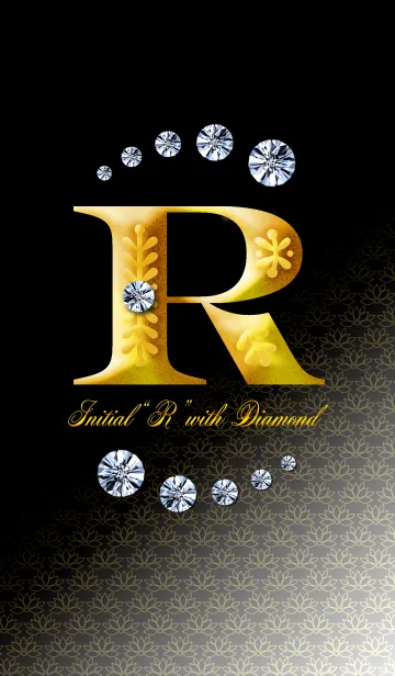 [LINE着せ替え] Initial"R" with DIAMONDの画像1