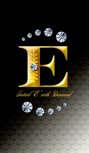 [LINE着せ替え] Initial"E" with DIAMONDの画像1