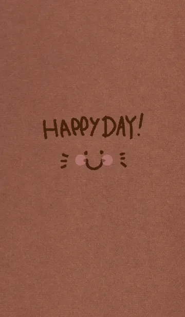 [LINE着せ替え] シンプルクラフト紙-スマイル9-の画像1