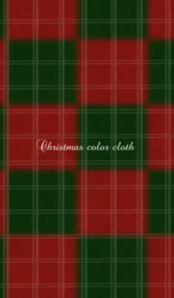 [LINE着せ替え] Christmas color cloth red and greenの画像1