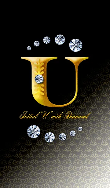 [LINE着せ替え] Initial"U" with DIAMONDの画像1