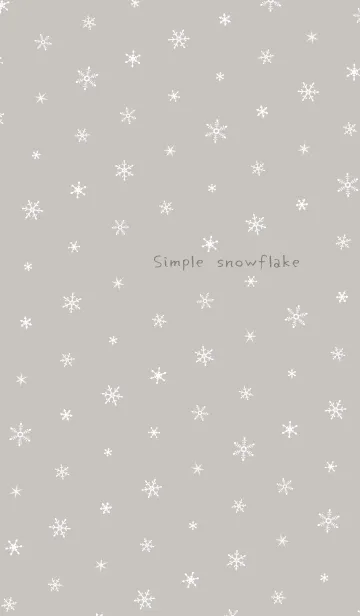 [LINE着せ替え] シンプルな雪の結晶ミニ-北欧風＠冬特集の画像1