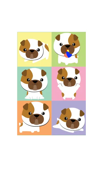 [LINE着せ替え] Love BullDog Theme (jp)の画像1