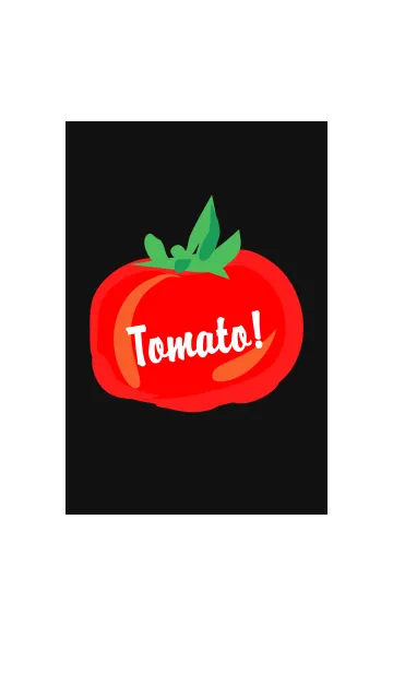 [LINE着せ替え] tomato！ blackの画像1