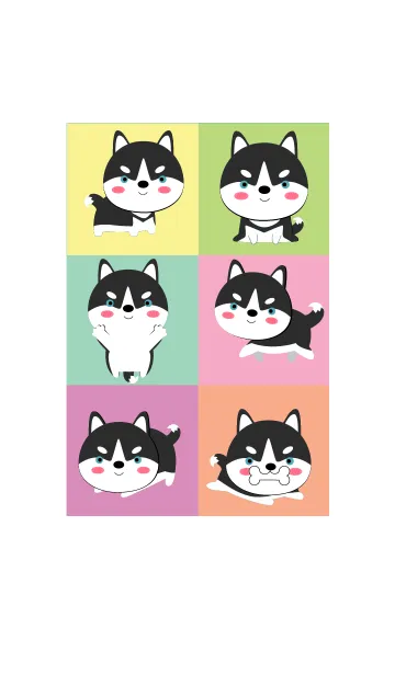 [LINE着せ替え] Love Siberian Husky Theme (jp)の画像1