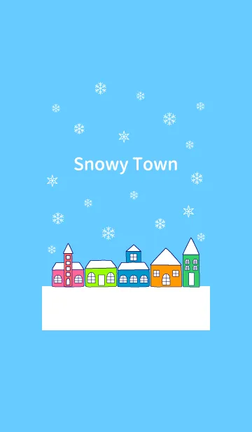 [LINE着せ替え] 【雪の降る街】初雪＠冬特集の画像1