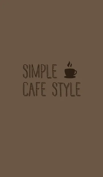 [LINE着せ替え] SIMPLE CAFE STYLE[モカブラウン]の画像1