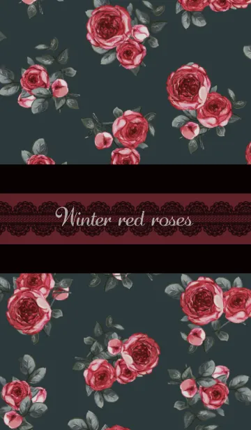 [LINE着せ替え] Winter red roses ＠冬特集の画像1