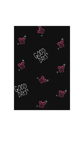 [LINE着せ替え] GOOD DAYS BLACK - Simple collection -の画像1
