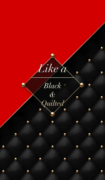 [LINE着せ替え] Like a - Black ＆ Quilted #Rouge ＠冬特集の画像1