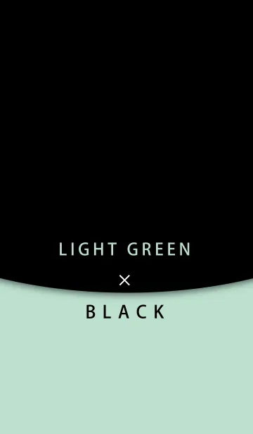 [LINE着せ替え] ライトグリーンと黒の画像1