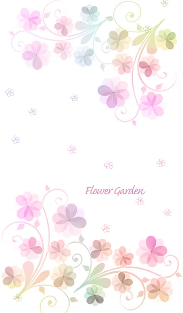 [LINE着せ替え] artwork_Flower garden16の画像1