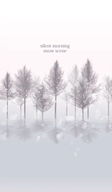 [LINE着せ替え] 静かな朝、雪景色の画像1