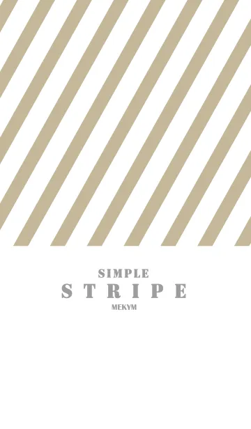 [LINE着せ替え] S T R I P E -Brown-の画像1