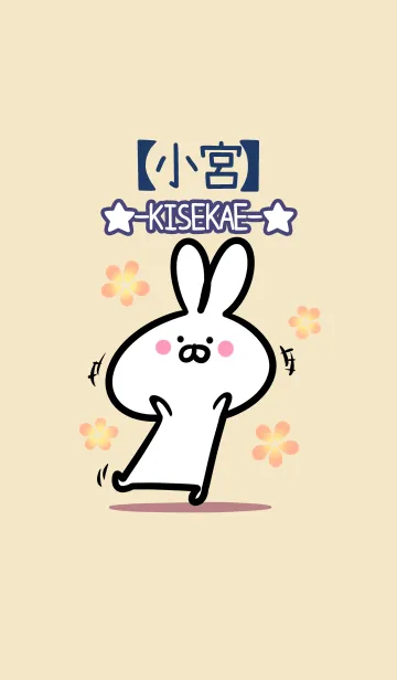 [LINE着せ替え] 【小宮】の大人かわいいウサギの画像1