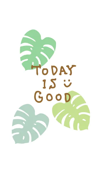 [LINE着せ替え] モンステラ-スマイル-の画像1